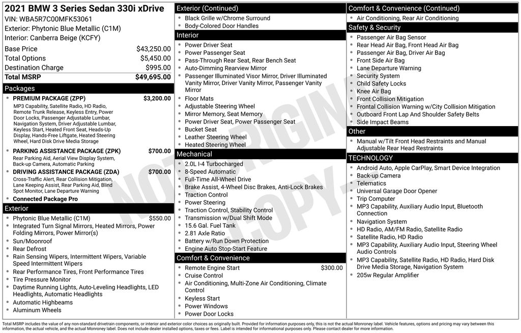 bmw 3 series 2021 WBA5R7C00MFK53061 image bmw 3 series 2021 WBA5R7C00MFK53061 image